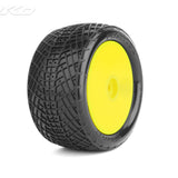 JETKO Positive 1/10 Rear Buggy Mounted Tires (Pre-Glued) - Speedy RC