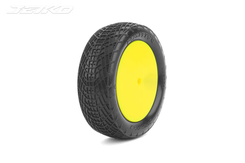 JETKO Positive 1/10 2WD Front Buggy Mounted Tires (Pre-Glued) - Speedy RC
