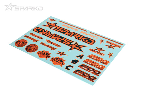 Sparko F8 Body Sticker-Orange for Optional (F89004-OGOP)