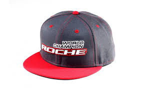 Roche - World Champion Commemorate Hat, Flat Bill, Gray/Red (920004) - Speedy RC