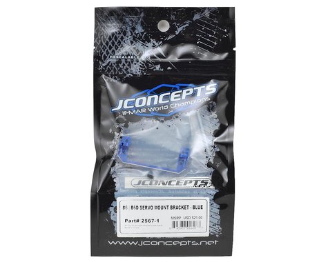 JConcepts B6/B6D Aluminum Servo Mount Bracket (Blue) JCO2567-1 - Speedy RC