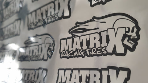 Matrix Racing Tires Chrome Decal Sheet - Speedy RC