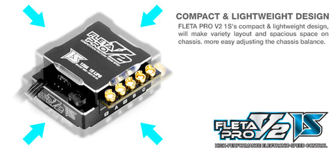 FLETA PRO V2 1S BRUSHLESS CONTROLLER BLACK - MM-ME-FLP2K1S - Speedy RC