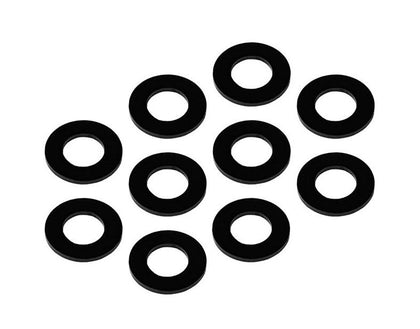 MR33 Aluminum Shim 3.0 x 6.0 x 0.5mm - Black (10 pcs) MR33-AS-BK-05 - Speedy RC