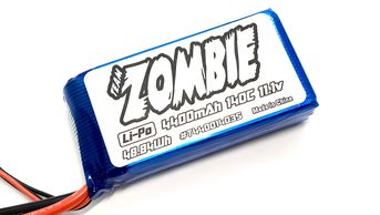 Team Zombie LiPo Shorty Battery 11.1v 4400mAh 140c (Crawler Pack) - Speedy RC