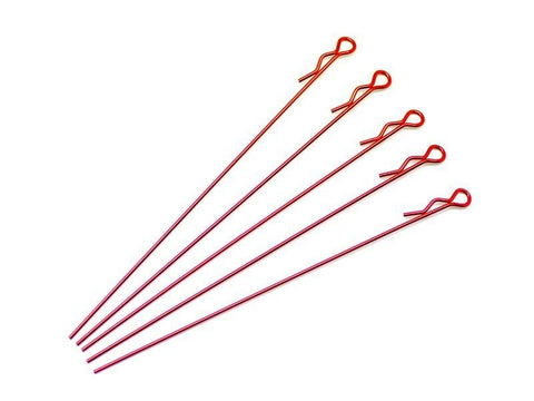 extra long body clip 1/10 - metallic red (5) - Speedy RC