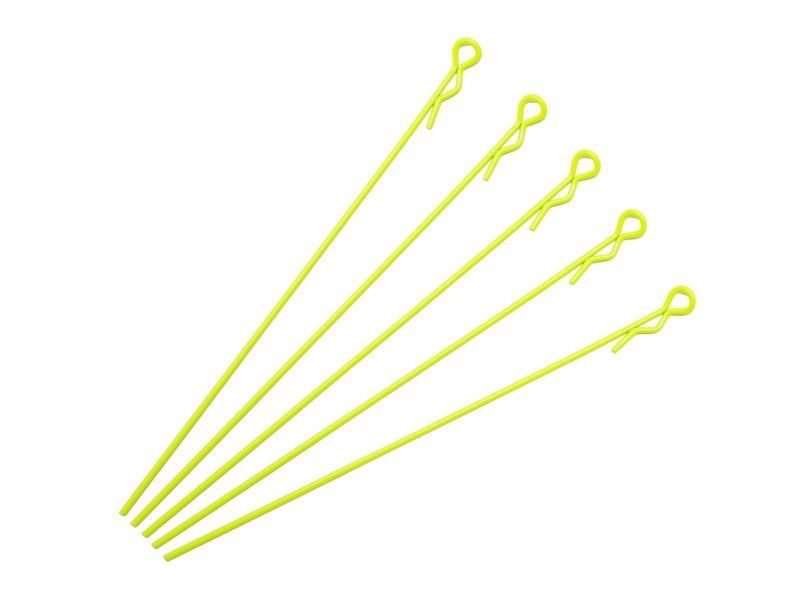 extra long body clip 1/10 - flurorescent yellow (5) - Speedy RC