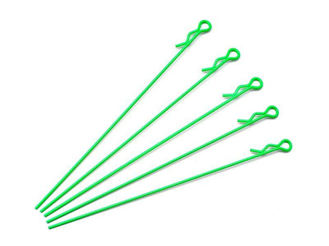 extra long body clip 1/10 - flurorescent green (5)