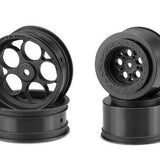 JConcepts Coil Street Eliminator 2.2" Front Drag Racing Wheels (Black) (2) w/12mm Hex - Speedy RC