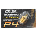 O.S. ENGINE 24K Gold P4 Turbo Glow Plug Super Hot #OS71642730 - Speedy RC
