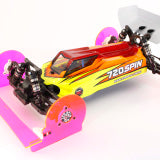 TOE AND CAMBER WHEELS (FRONT) PINK - Speedy RC