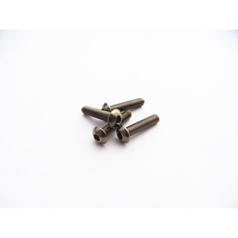 Hiro Seiko M3x25 Titanium Hex Socket Button Head Screw 69837 - Speedy RC