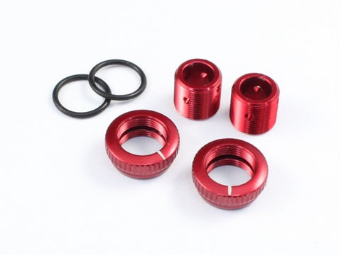 Radtec Aluminum 5mm Body Height Fine Adjuster Set for 1/12 - Red - Speedy RC