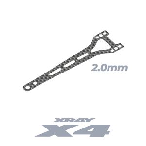 XRAY X4 GRAPHITE UPPER DECK - SPLIT REAR - 2.0MM - XY301073 - Speedy RC