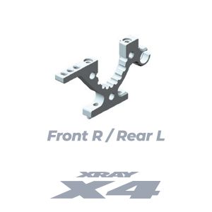 XRAY X4 ALU LOWER BULKHEAD - FRONT R / REAR L - SWISS 7075 T6 - XY302770 - Speedy RC