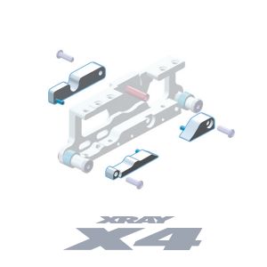 XRAY X4 BRASS WEIGHT NICKEL COATED FOR MOTOR MOUNT 4g+4g+8g - XY309852 - Speedy RC